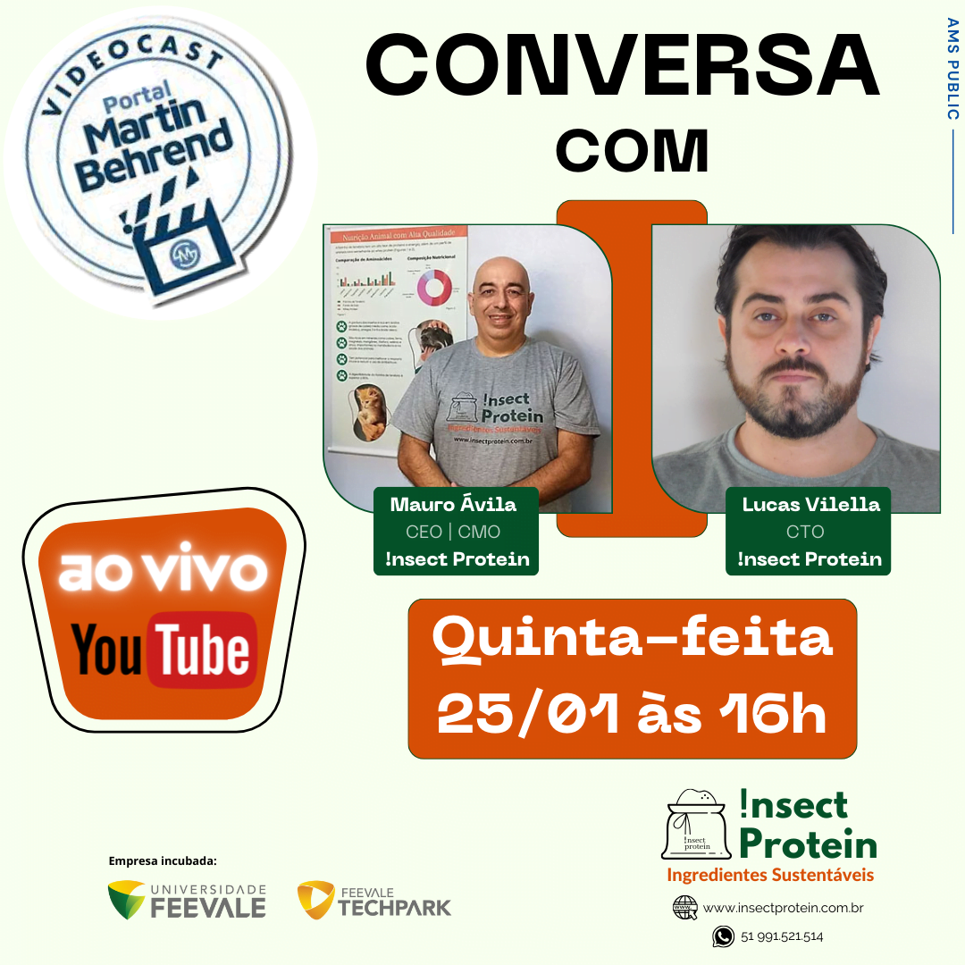 Insect Protein participa do videocast do jornalista Martin Behrend